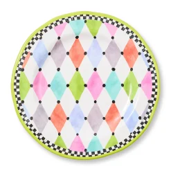 Palm Springs Melamine Dinner Plates, Set of 4