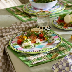 Palm Springs Melamine Dinner Plates, Set of 4