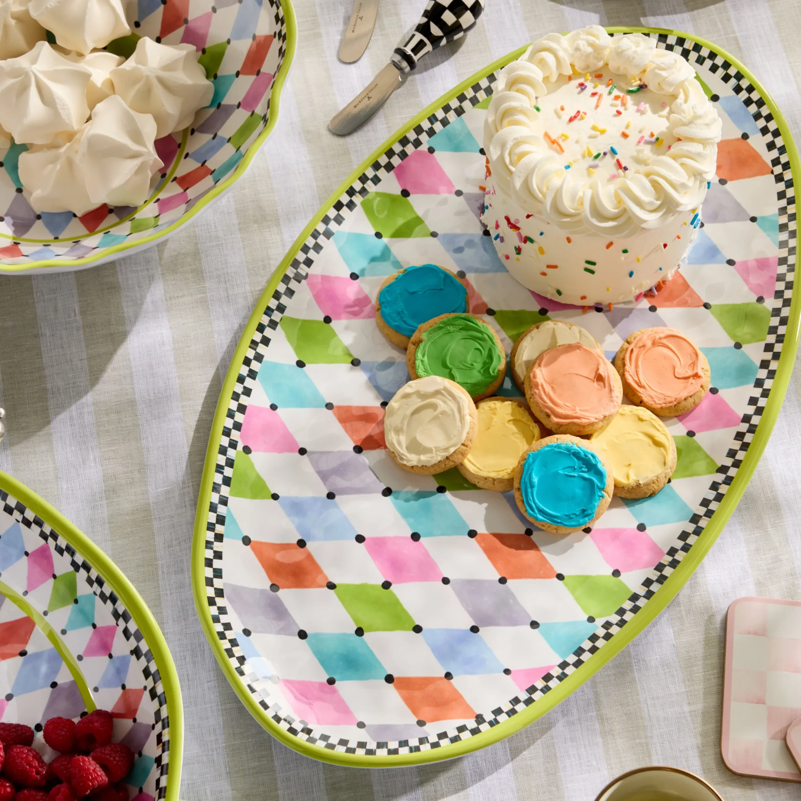 Palm Springs Melamine Oval Platter