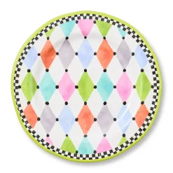 Palm Springs Melamine Salad Plates, Set of 4
