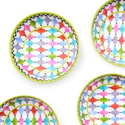 Palm Springs Melamine Small Bowls, Set of 4