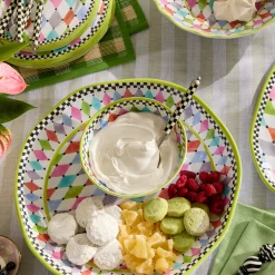 Palm Springs Melamine Small Bowls, Set of 4