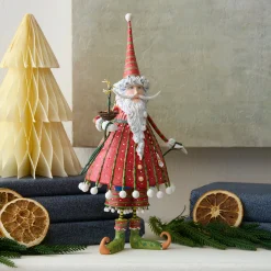 Patience Brewster Dash Away Dashing Santa Figure