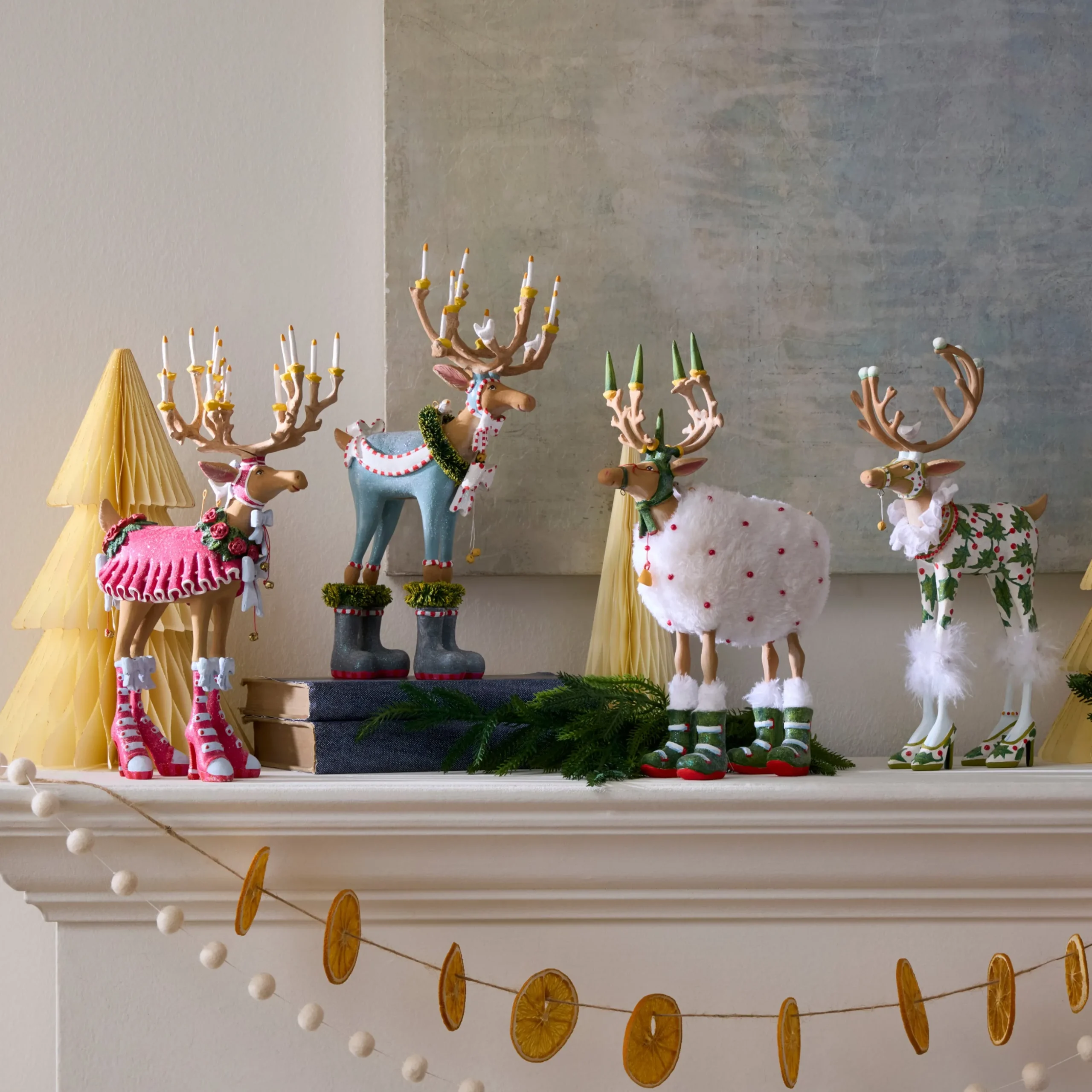Patience Brewster Dash Away Reindeer Figure Set