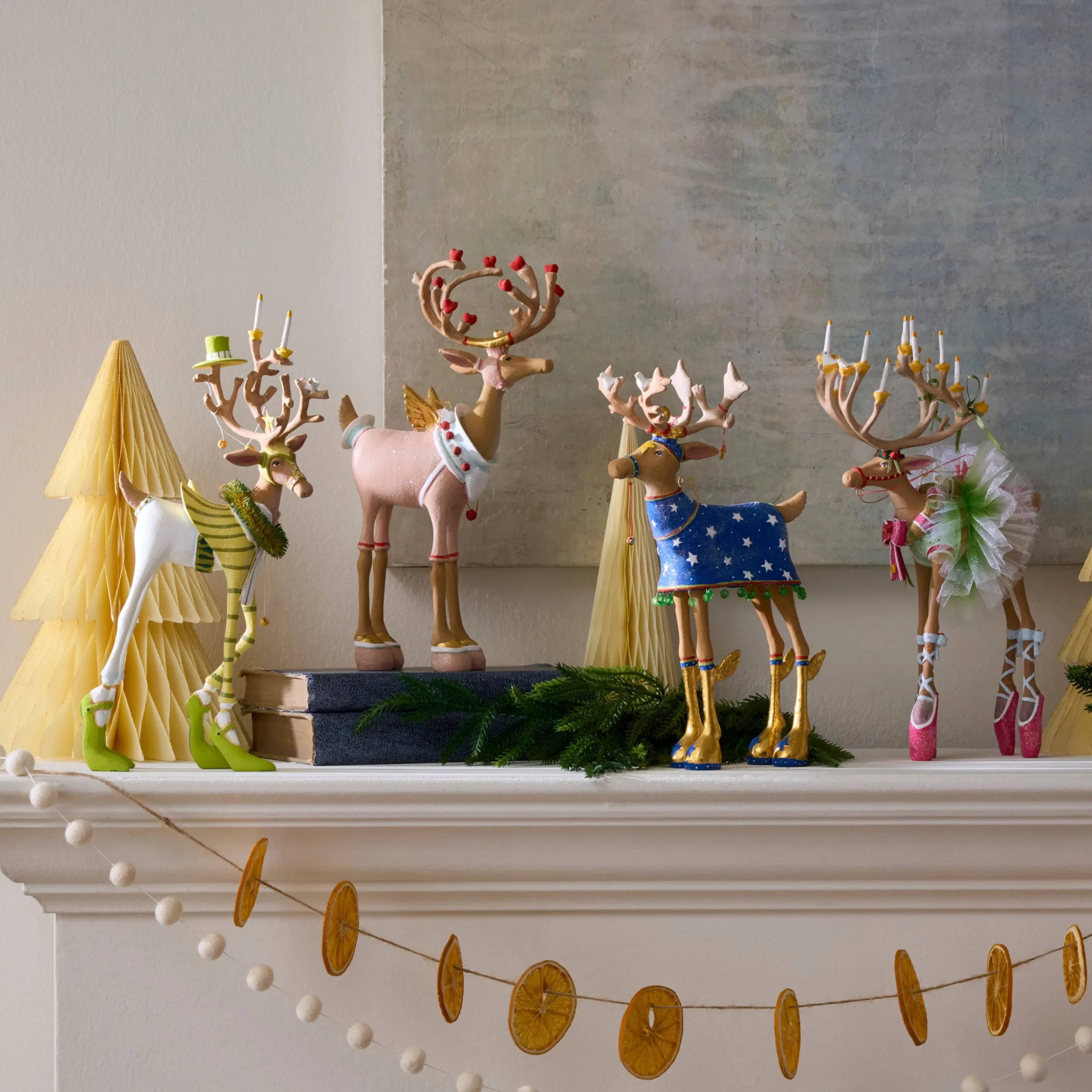 Patience Brewster Dash Away Reindeer Figure Set-B