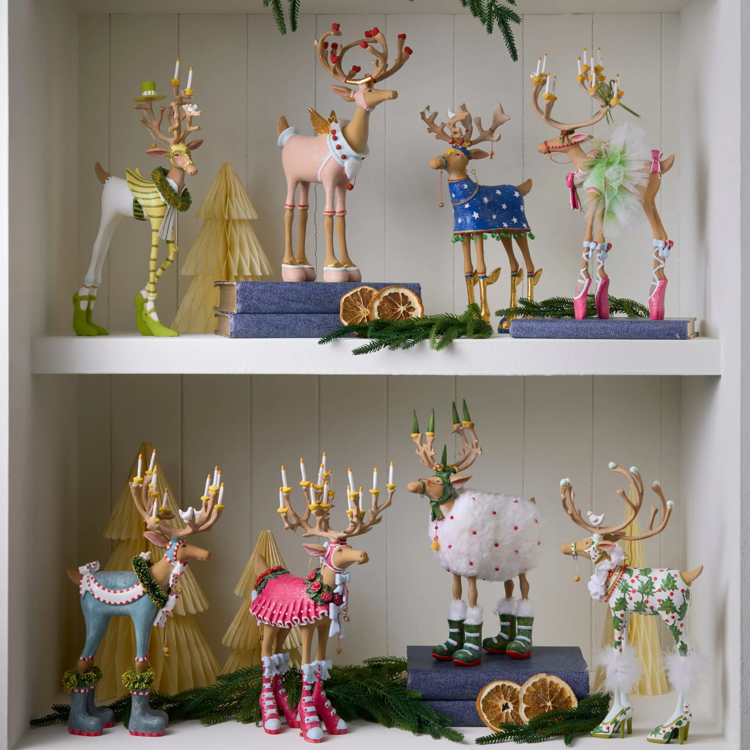 Patience Brewster Dash Away Reindeer Figure Set-B