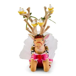 Patience Brewster Dash Away Sitting Dancer Reindeer Figure