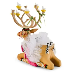 Patience Brewster Dash Away Sitting Dancer Reindeer Figure