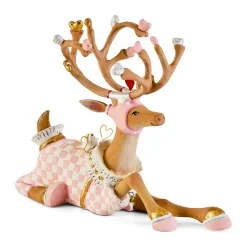 Patience Brewster Dash Away Sitting Cupid Reindeer Figure