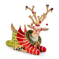 Patience Brewster Dash Away Sitting Prancer Reindeer Figure