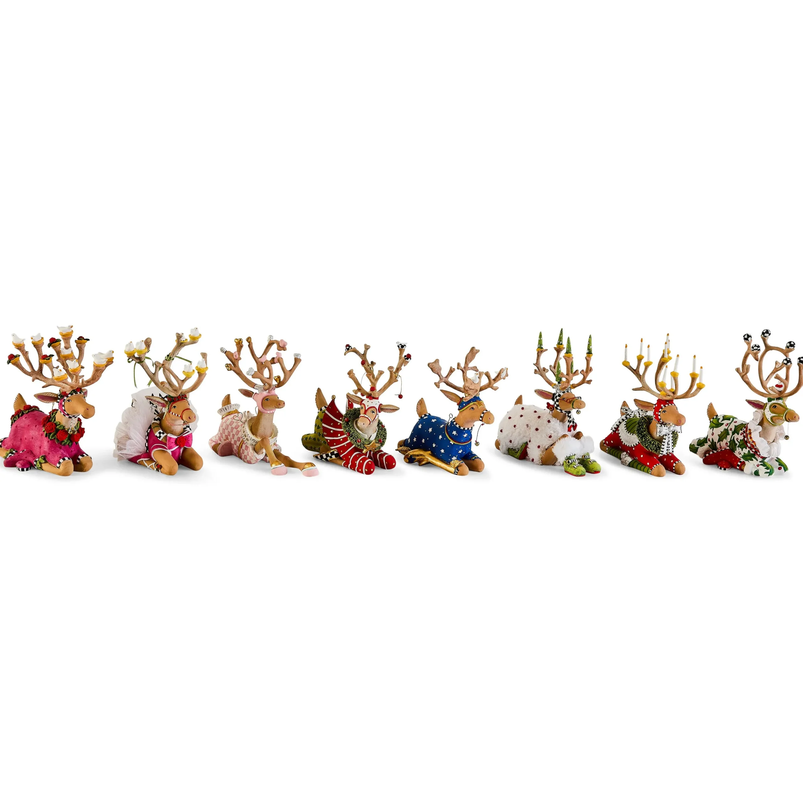 Patience Brewster Dash Away Sitting Blitzen Reindeer Figure
