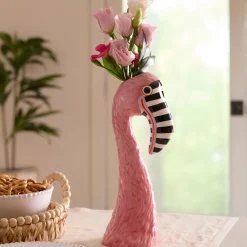 Patience Brewster Flamingo Ceramic Vase