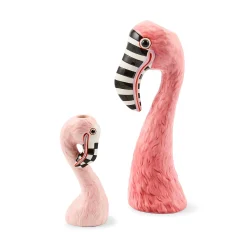 Patience Brewster Flamingo Ceramic Bud Vase