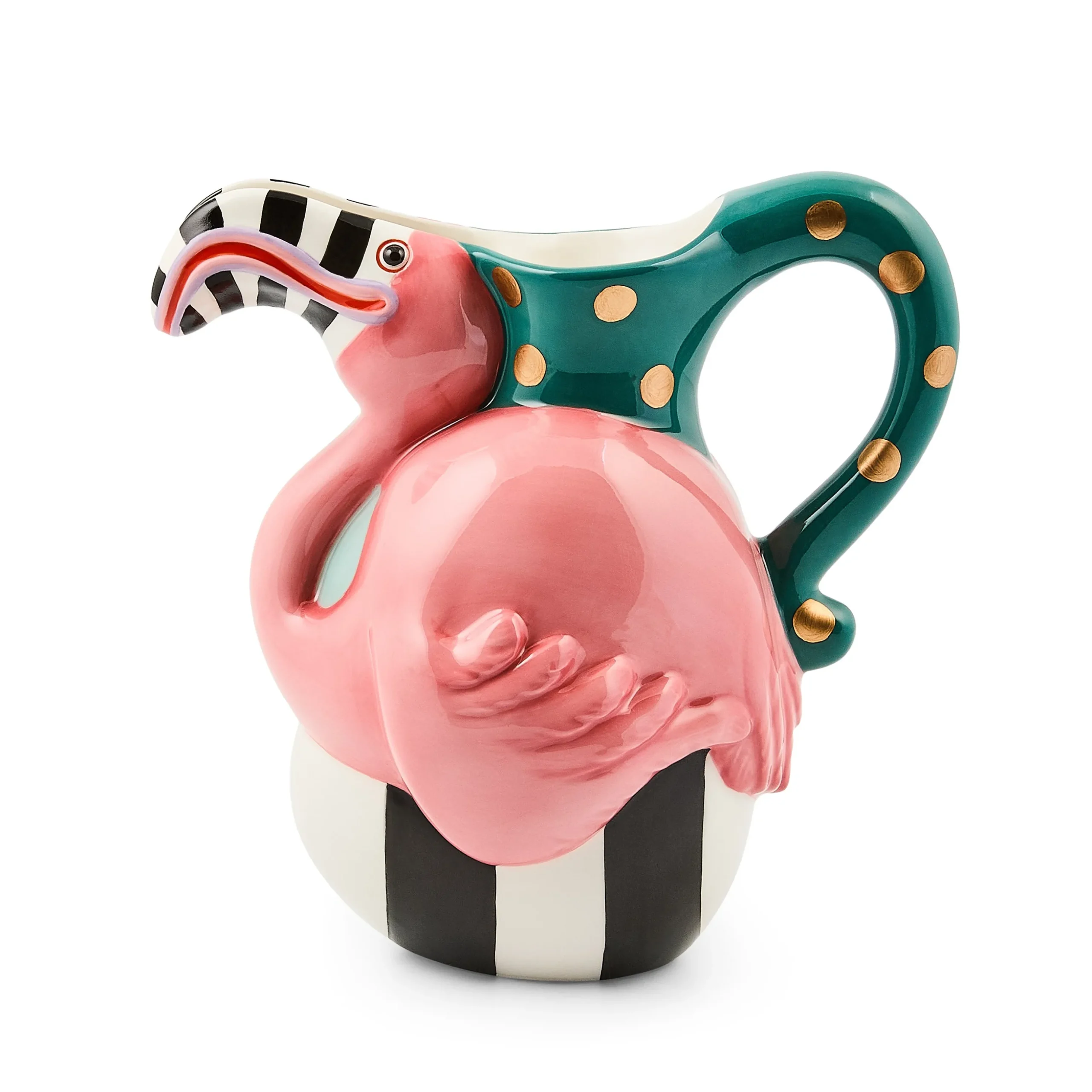 Patience Brewster Flamingo Ceramic Pitcher