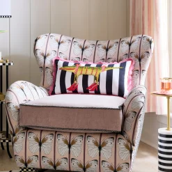 Patience Brewster Gloria Alligator Striped Lumbar Throw Pillow