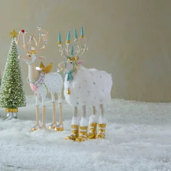 Patience Brewster Moonbeam Blitzen Reindeer Figure