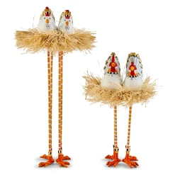 Patience Brewster Nativity Chicken & Dove Figures