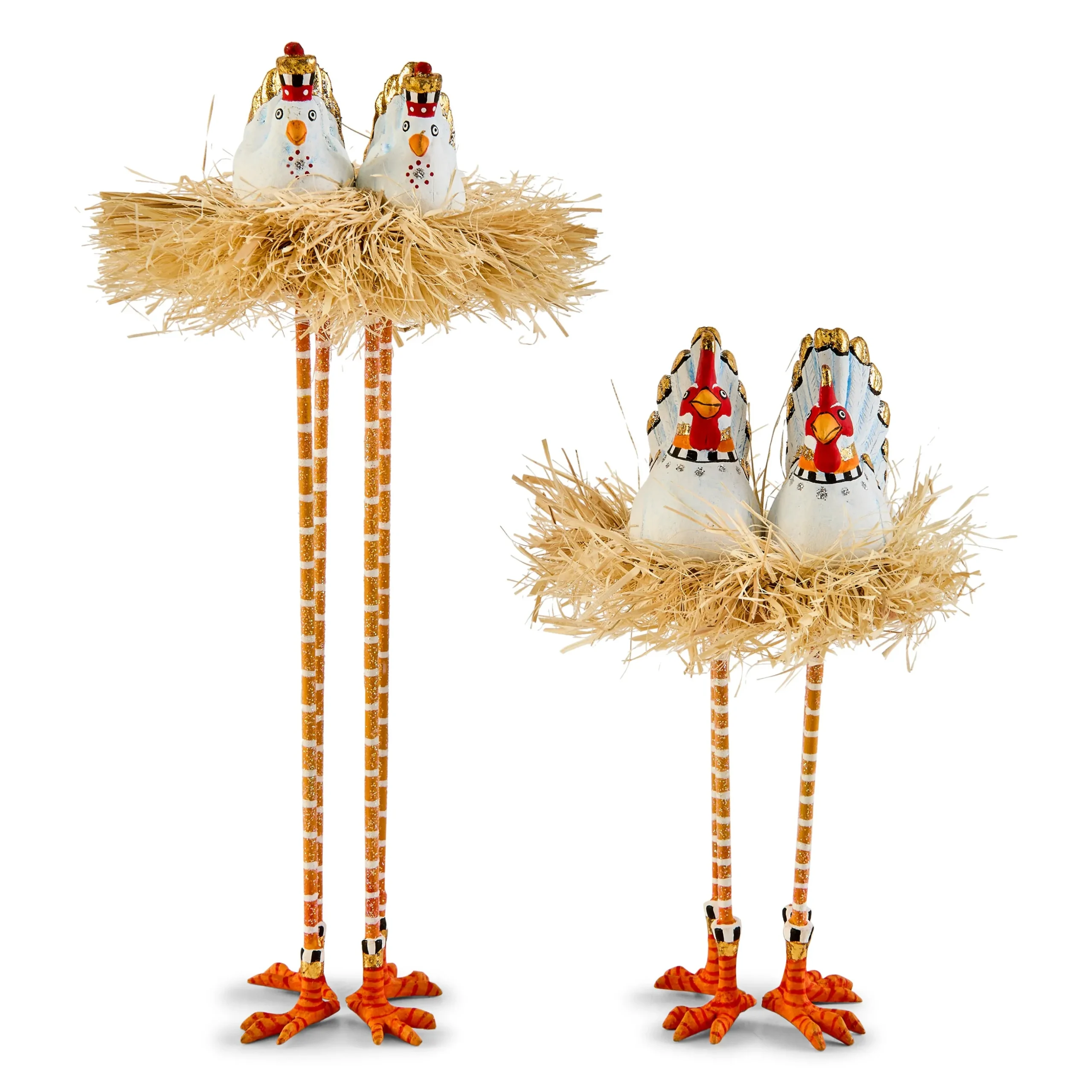 Patience Brewster Nativity Chicken & Dove Figures