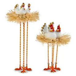Patience Brewster Nativity Chicken & Dove Figures