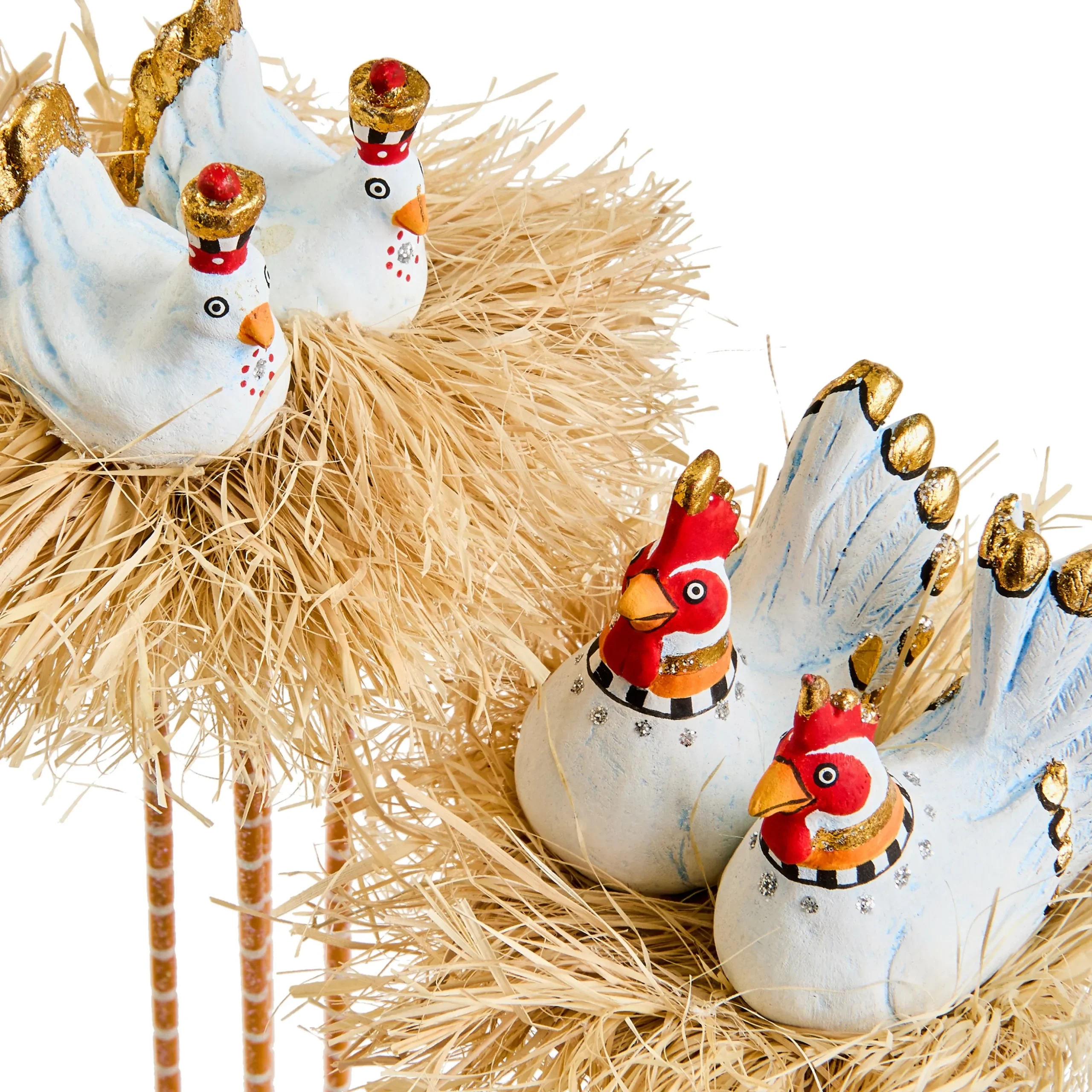 Patience Brewster Nativity Chicken & Dove Figures