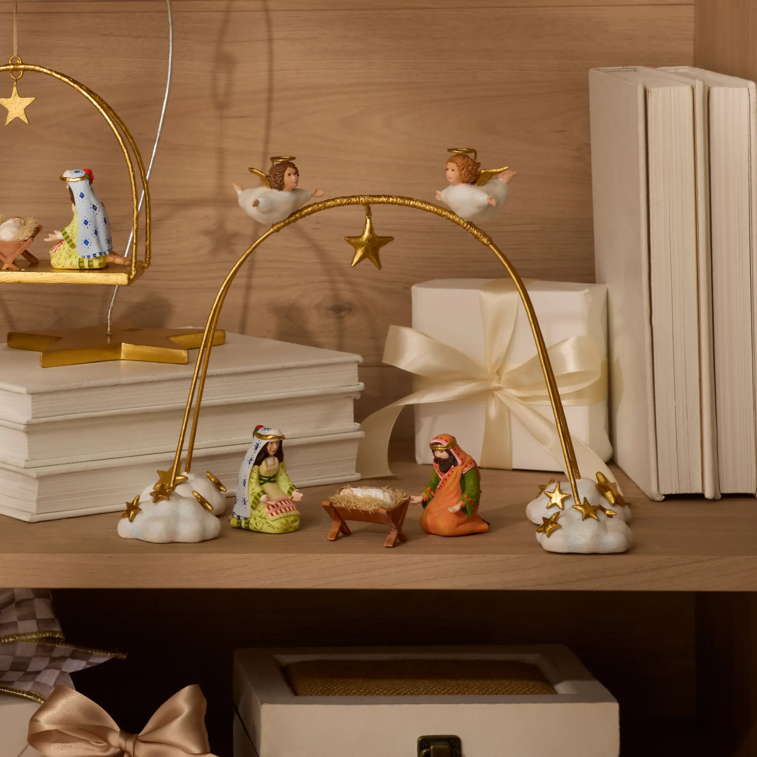 Patience Brewster Nativity Cherub Angels Mini Arch Set, Set of 4