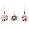 Patience Brewster Nativity Jolly Wisemen Ball Ornaments, Set of 3