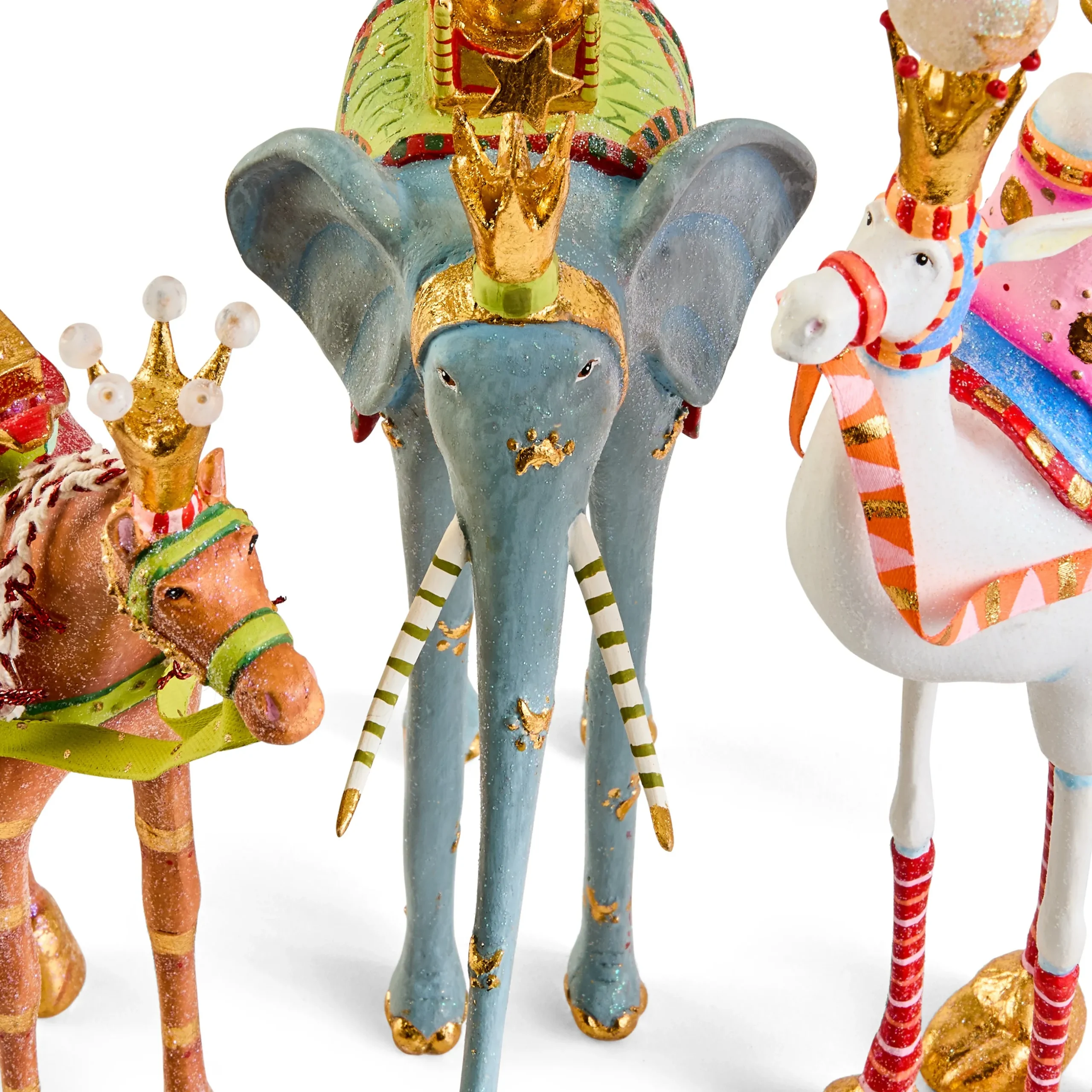 Patience Brewster Nativity Magi Animal Figures, Set of 3