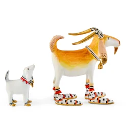 Patience Brewster Nativity Nathan & Noel Goat Figures