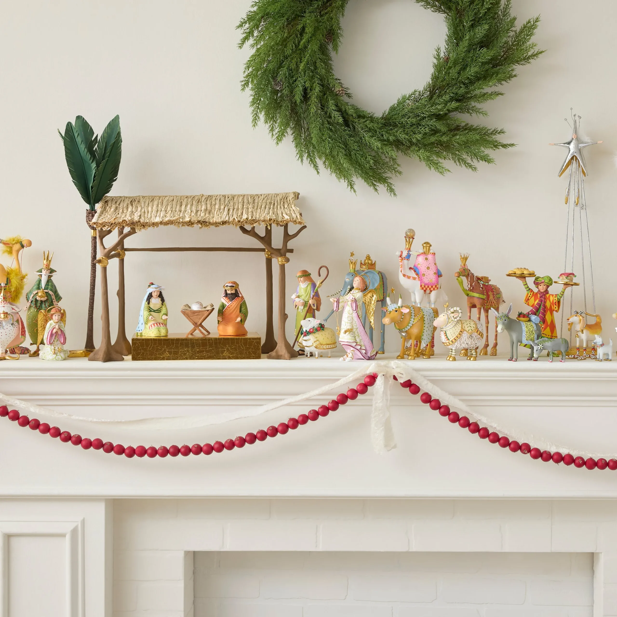 Patience Brewster Nativity Shepherd & Sheep Figures