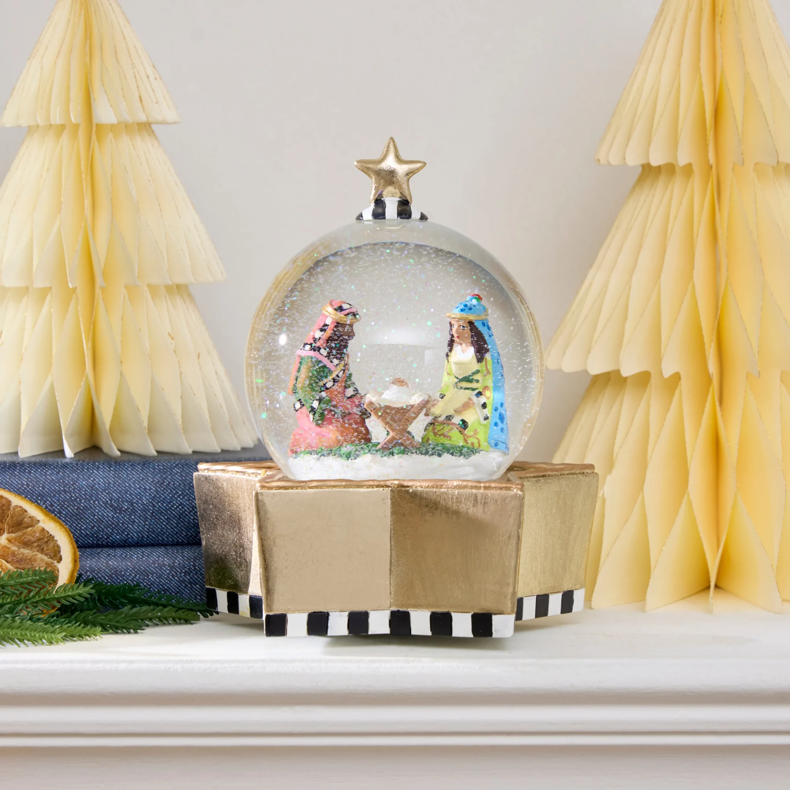 Patience Brewster Nativity Snow Globe