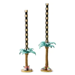 Patience Brewster Palm Tree Candle Holders, Set of 2