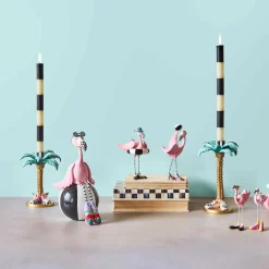 Patience Brewster Palm Tree Candle Holders, Set of 2