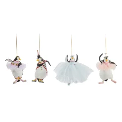 Patience Brewster Penguins En Pointe Ornaments, Set of 4