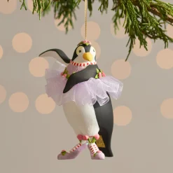 Patience Brewster Penguins En Pointe Ornaments, Set of 4