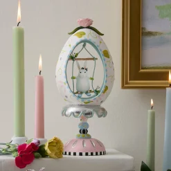 Patience Brewster Rabbit Pedestal Egg