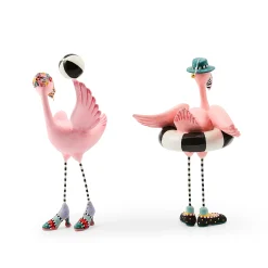 Patience Brewster Sheila and Sheldon Flamingo Figurines