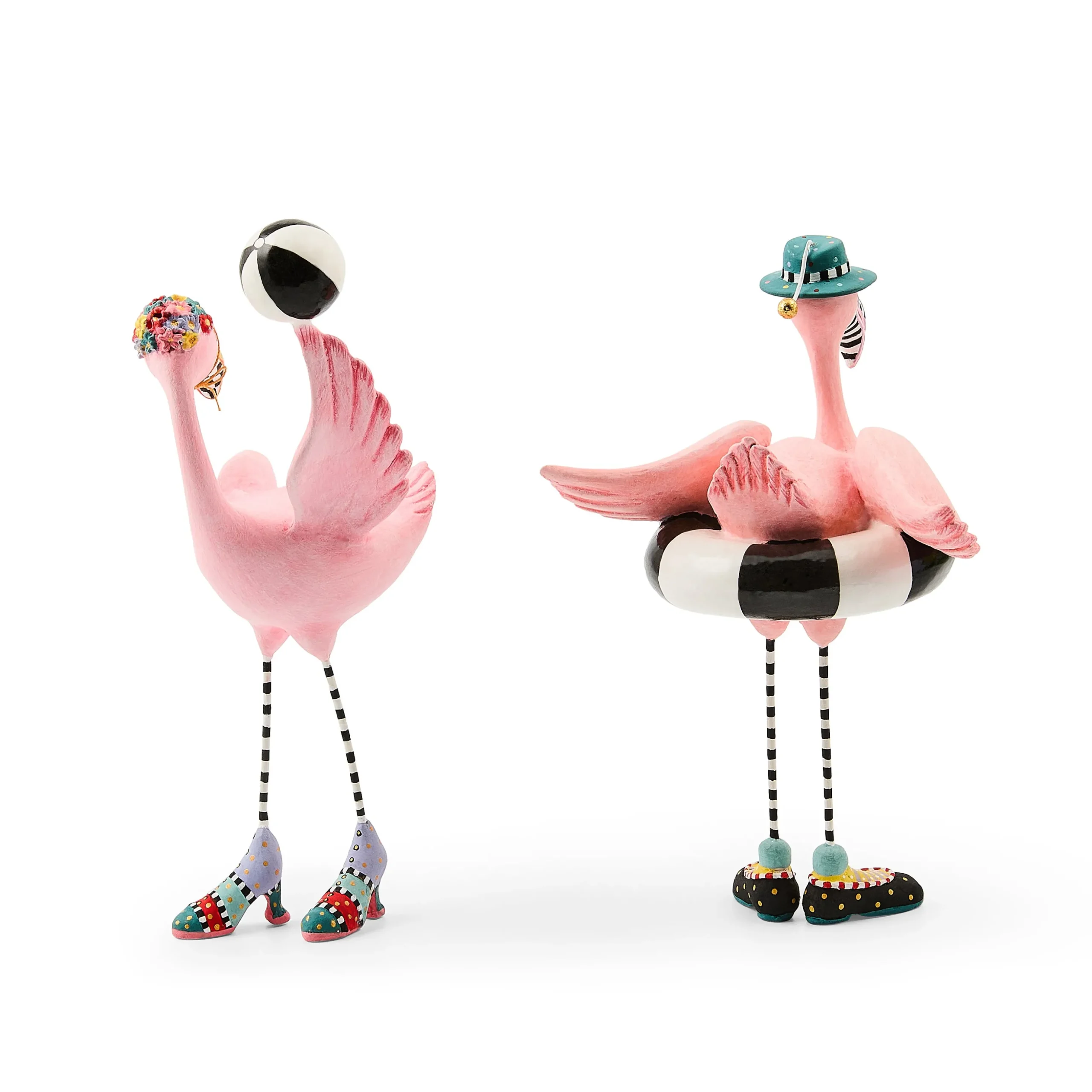 Patience Brewster Sheila and Sheldon Flamingo Figurines