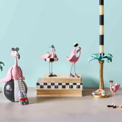 Patience Brewster Sheila and Sheldon Flamingo Figurines