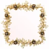 Petal Square Gold Wall Mirror