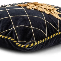 Pineapple Black Pillow