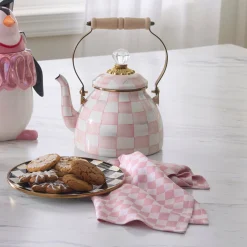 Pink Check Napkin, Set of 4