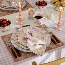 Pink Sinamay Placemats, Set of 4