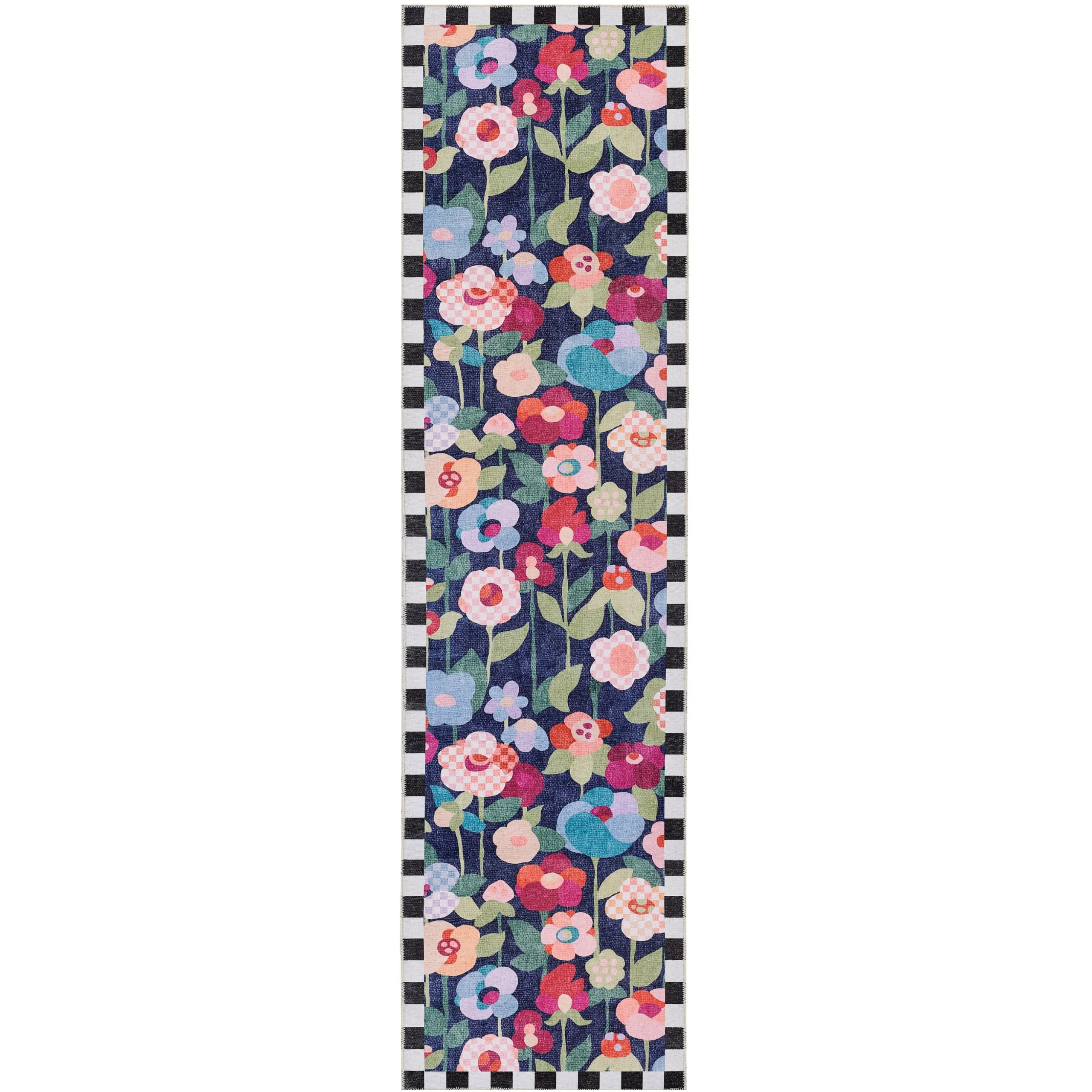 Posie Field 2'6" x 10' Washable Runner
