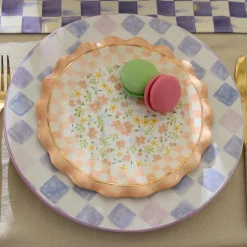 Posie Patch Ceramic Dessert Plates, Set of 4