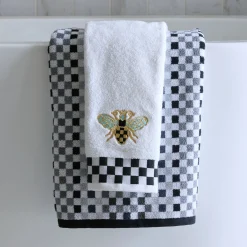 Queen Bee Check Hand Towel