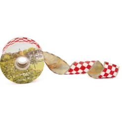 Red Check 2" Ribbon