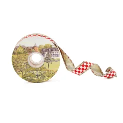 Red Check 1" Ribbon