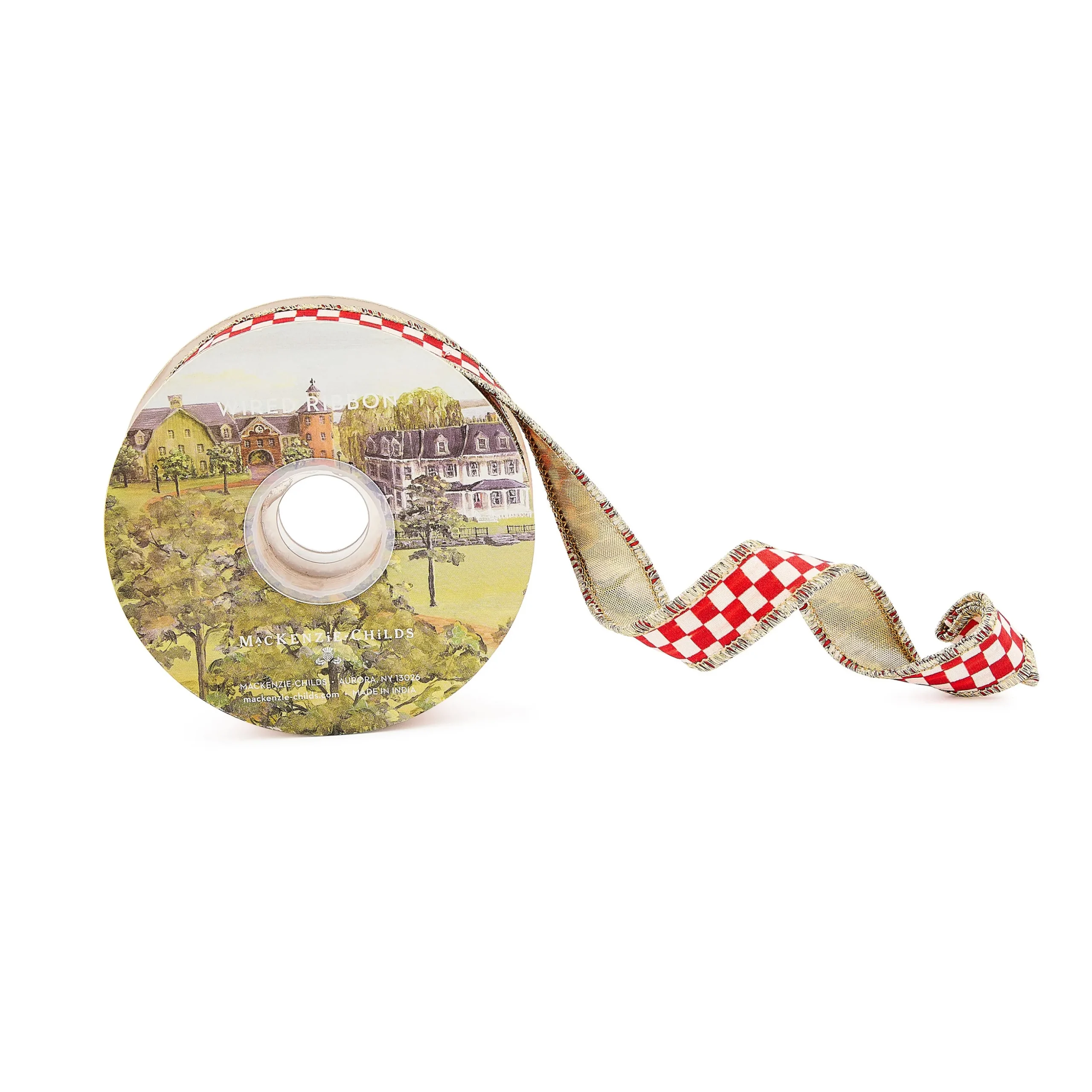 Red Check 1" Ribbon