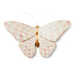 Rosy Check Butterfly Wall Decor