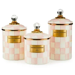 Rosy Check Canisters, Set of 3